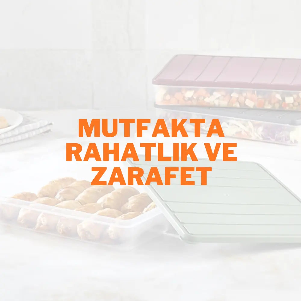 Mutfakta Rahatlık ve Zarafet: Selka Home'un Plastik Yemek Saklama Kapları