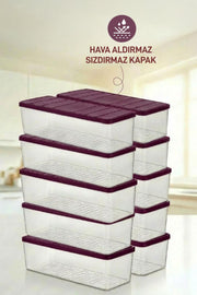 10 Adet 2 Lt. Nora Organizer Buzdolabı Buzluk Düzenleyici Saklama Kabı - Selka Home | Şık tasarımlar akıllı çözümler