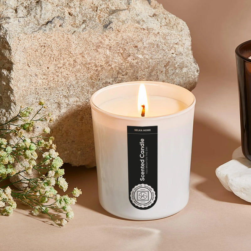 Selka Home - Bliss 2'li Cam Tasarım Kokulu Candle Mum - Selka Home | Şık tasarımlar akıllı çözümler