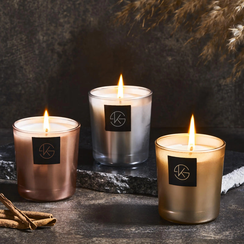 Selka Home - Miracle Cam Metalic Candle Mum - Selka Home | Şık tasarımlar akıllı çözümler