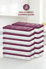 12 Adet 1 Lt. Nora Organizer Buzdolabı Buzluk Düzenleyici Saklama Kabı - Selka Home | Şık tasarımlar akıllı çözümler