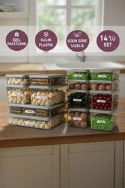14 Adet  Nora Organizer Set - Selka Home | Şık tasarımlar akıllı çözümler