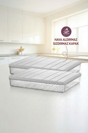 2 Adet 2,25 Lt. Nora Organizer Buzdolabı Buzluk Düzenleyici Saklama Kabı - Selka Home | Şık tasarımlar akıllı çözümler