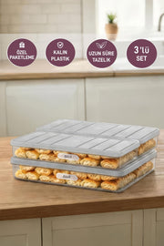 3'lü Set ( 1 Adet 2,25 2 Adet 1 Lt. ) Nora Organizer Buzdolabı Buzluk Düzenleyici Saklama Kabı - Selka Home | Şık tasarımlar akıllı çözümler