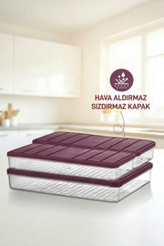 3'lü Set ( 1 Adet 2,25 2 Adet 1 Lt. ) Nora Organizer Buzdolabı Buzluk Düzenleyici Saklama Kabı - Selka Home | Şık tasarımlar akıllı çözümler