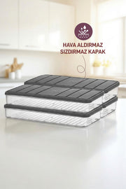 4 Adet 1 Lt. Nora Organizer Buzdolabı Buzluk Düzenleyici Saklama Kabı - Selka Home | Şık tasarımlar akıllı çözümler