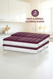 4 Adet 1 Lt. Nora Organizer Buzdolabı Buzluk Düzenleyici Saklama Kabı - Selka Home | Şık tasarımlar akıllı çözümler