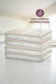 4 Adet 2,25 Lt. Nora Organizer Buzdolabı Buzluk Düzenleyici Saklama Kabı - Selka Home | Şık tasarımlar akıllı çözümler