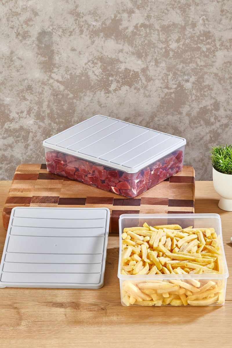 4'lü Set Nora Organizer Buzdolabı Buzluk Düzenleyici Saklama Kabı( 1 Ad. 4 Lt. 1 Ad. 2,25 Lt. 2 Ad. 1 Lt. ) - Selka Home | Şık tasarımlar akıllı çözümler