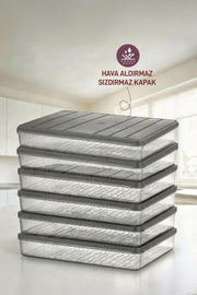 6 Adet 2,5 Lt. Nora Organizer Buzdolabı Buzluk Düzenleyici Saklama Kabı - Selka Home | Şık tasarımlar akıllı çözümler