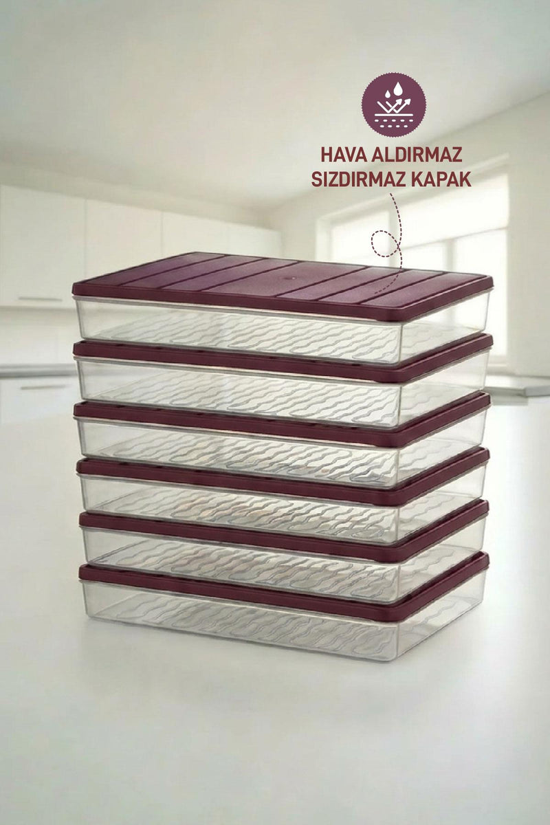 6 Adet 2,5 Lt. Nora Organizer Buzdolabı Buzluk Düzenleyici Saklama Kabı - Selka Home | Şık tasarımlar akıllı çözümler