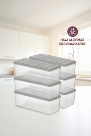 6 Adet 2 Lt. Nora Organizer Buzdolabı Buzluk Düzenleyici Saklama Kabı - Selka Home | Şık tasarımlar akıllı çözümler