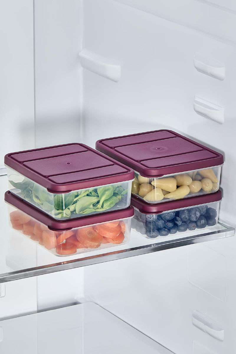 8 Adet 0.5 Lt. Nora Organizer Buzdolabı Buzluk Düzenleyici Saklama Kabı - Selka Home | Şık tasarımlar akıllı çözümler