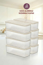 8 Adet 2 Lt. Nora Organizer Buzdolabı Buzluk Düzenleyici Saklama Kabı - Selka Home | Şık tasarımlar akıllı çözümler