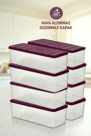 8 Adet 2 Lt. Nora Organizer Buzdolabı Buzluk Düzenleyici Saklama Kabı - Selka Home | Şık tasarımlar akıllı çözümler