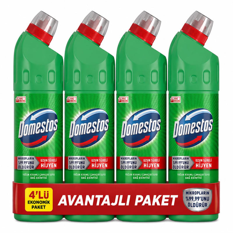Domestos Dağ Esintisi Yoğun Kıvamlı Çamaşır Suyu 750 ml x 4'lü Ekonomik Paket - Selka Home | Şık tasarımlar akıllı çözümler