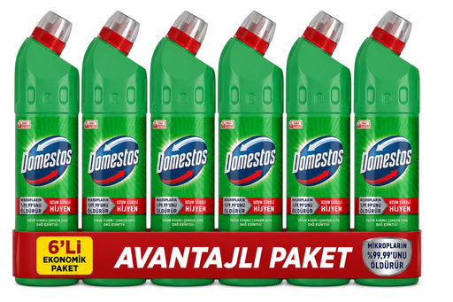 Domestos Dağ Esintisi Yoğun Kıvamlı Çamaşır Suyu 750 ml x 6'lı Ekonomik Paket - Selka Home | Şık tasarımlar akıllı çözümler