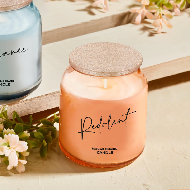 Selka Home - Dream Ahşap Kapaklı Cam Tasarım Kokulu Candle Mum - Selka Home | Şık tasarımlar akıllı çözümler