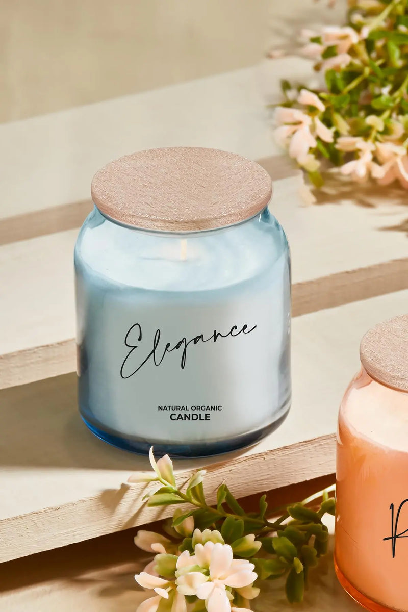 Selka Home - Dream Ahşap Kapaklı Cam Tasarım Kokulu Candle Mum - Selka Home | Şık tasarımlar akıllı çözümler