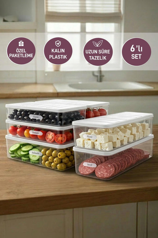 Nora Büyük Set ( 1 Adet 4 Lt. 1 Adet 2,25 2 Adet 1 Lt. 2 Adet 2 Lt. ) - Selka Home | Şık tasarımlar akıllı çözümler