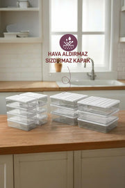 Nora Ramazan Saklama Seti –14 Parça (6 Adet 2.25 Lt.+ 8 Adet 1 Lt.) - Selka Home | Şık tasarımlar akıllı çözümler