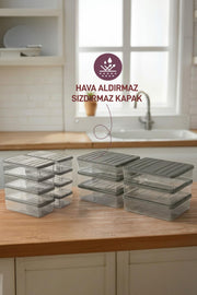 Nora Ramazan Saklama Seti –14 Parça (6 Adet 2.25 Lt.+ 8 Adet 1 Lt.) - Selka Home | Şık tasarımlar akıllı çözümler