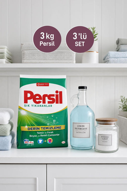 Persil Matik 3 Kg + Galon ve Kavanoz - Selka Home | Şık tasarımlar akıllı çözümler
