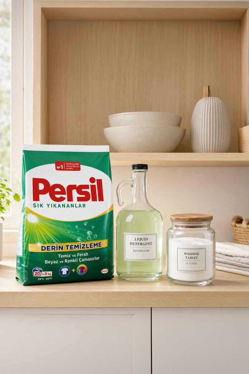 Persil Matik 3 Kg + Galon ve Kavanoz - Selka Home | Şık tasarımlar akıllı çözümler