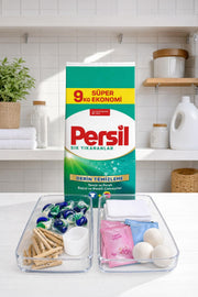 Persil Matik 9 Kg + 2'li Şeffaf Düzenleyici - Selka Home | Şık tasarımlar akıllı çözümler