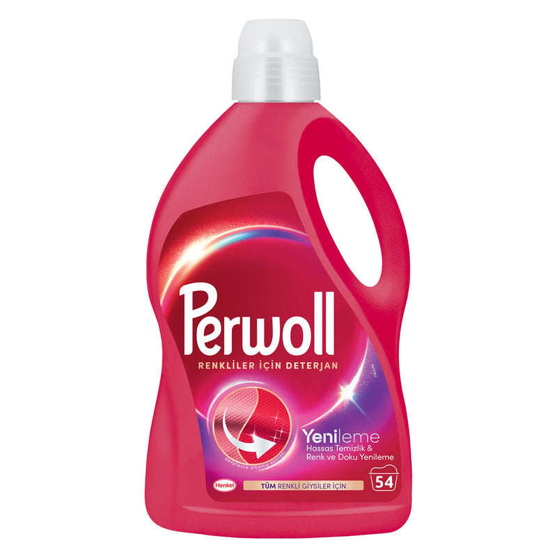 Perwoll Hassas Sıvı Çamaşır Deterjanı Renkliler 2.97L x 3'lü Set (162 Yıkama) - Selka Home | Şık tasarımlar akıllı çözümler