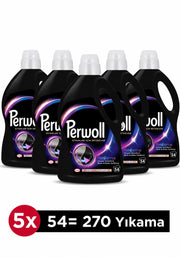 Perwoll Siyahlar ve Koyu Renkliler Yenileme & Hassas Sıvı Çamaşır Deterjanı 2.97L 5'li Set - Selka Home | Şık tasarımlar akıllı çözümler