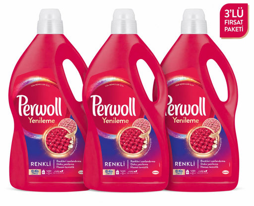 Perwoll Yenileme Renkli Sıvı Çamaşır Deterjanı 3.96L 3'lü Fırsat Paketi - Selka Home | Şık tasarımlar akıllı çözümler