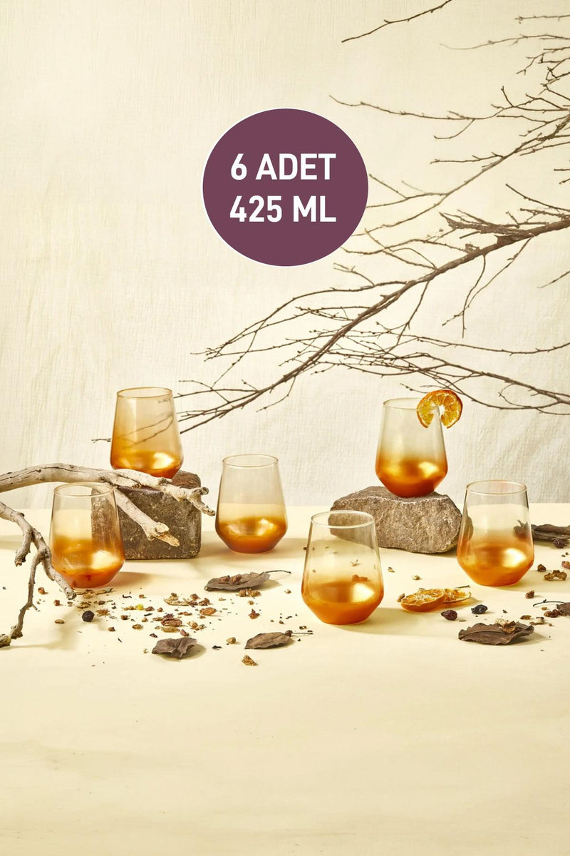 Safir 6'lı Meşrubat Bardağı 425 ML - Selka Home | Şık tasarımlar akıllı çözümler