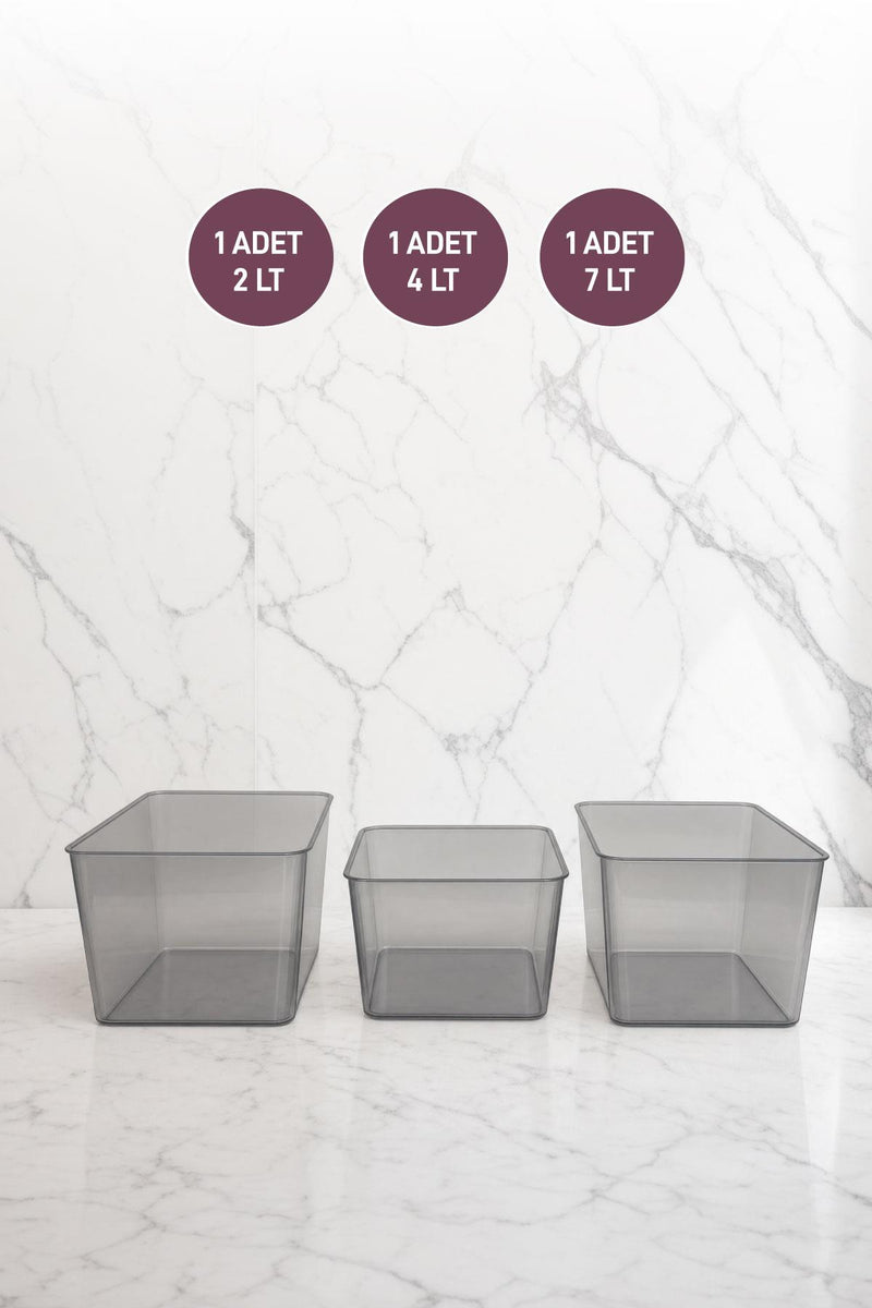 Salve 3'lü (Büyük, Orta, Küçük) Buzdolabı-Banyo Organizer Düzenleyici - Selka Home | Şık tasarımlar akıllı çözümler