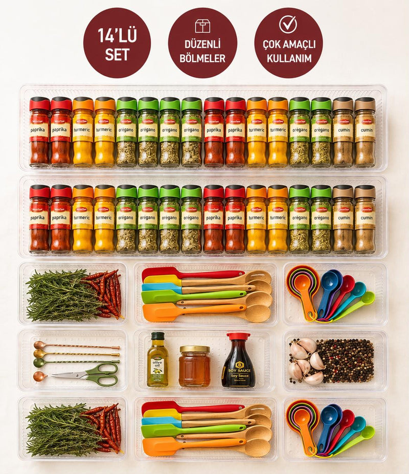 Selka Home 14 Parça Organizer Set - Selka Home | Şık tasarımlar akıllı çözümler