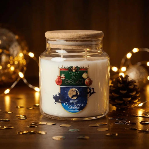 Selka Home 2'li New Year’s Büyük Boy Special Kokulu Mum – Yılbaşı Özel Koleksiyonu - Selka Home | Şık tasarımlar akıllı çözümler