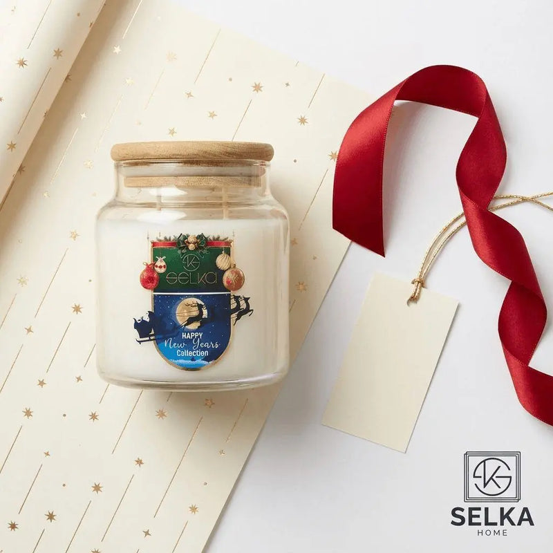 Selka Home 2'li New Year’s Küçük Boy Special Kokulu Mum – Yılbaşı Özel Koleksiyonu - Selka Home | Şık tasarımlar akıllı çözümler