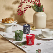 Selka Home 3'lü Christmas Geyik Tasarım Cam Kokulu Candle Mum 110 gr - Selka Home | Şık tasarımlar akıllı çözümler