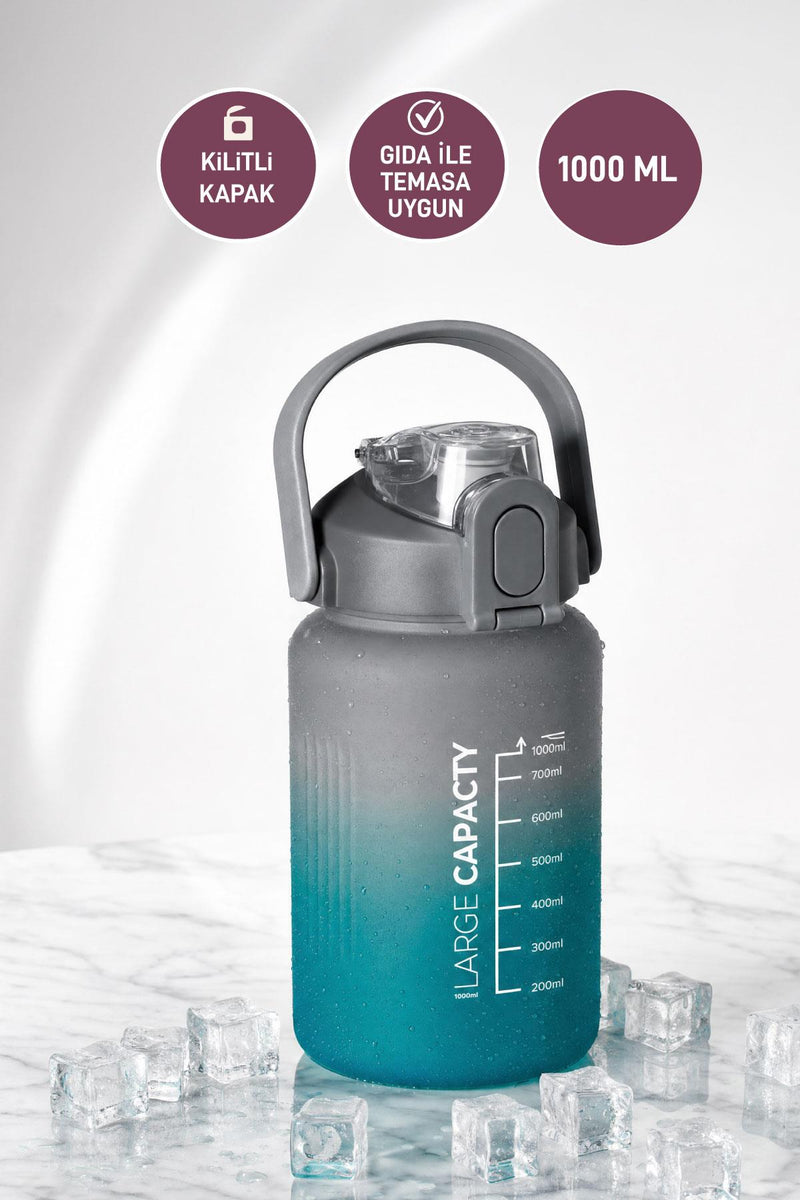 Selka Home - Briella 1000 ML Pipetli Motivasyon Matara - Selka Home | Şık tasarımlar akıllı çözümler