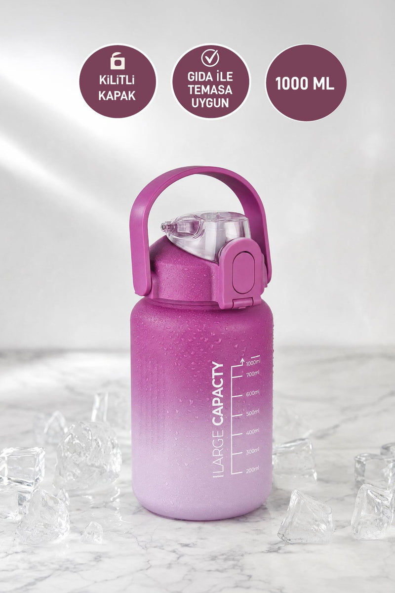Selka Home - Briella 1000 ML Pipetli Motivasyon Matara - Selka Home | Şık tasarımlar akıllı çözümler