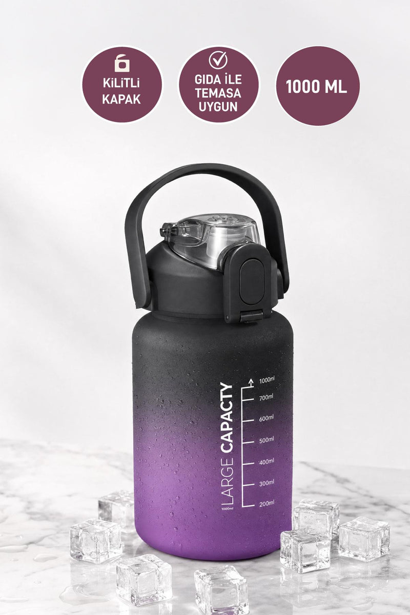 Selka Home - Briella 1000 ML Pipetli Motivasyon Matara - Selka Home | Şık tasarımlar akıllı çözümler