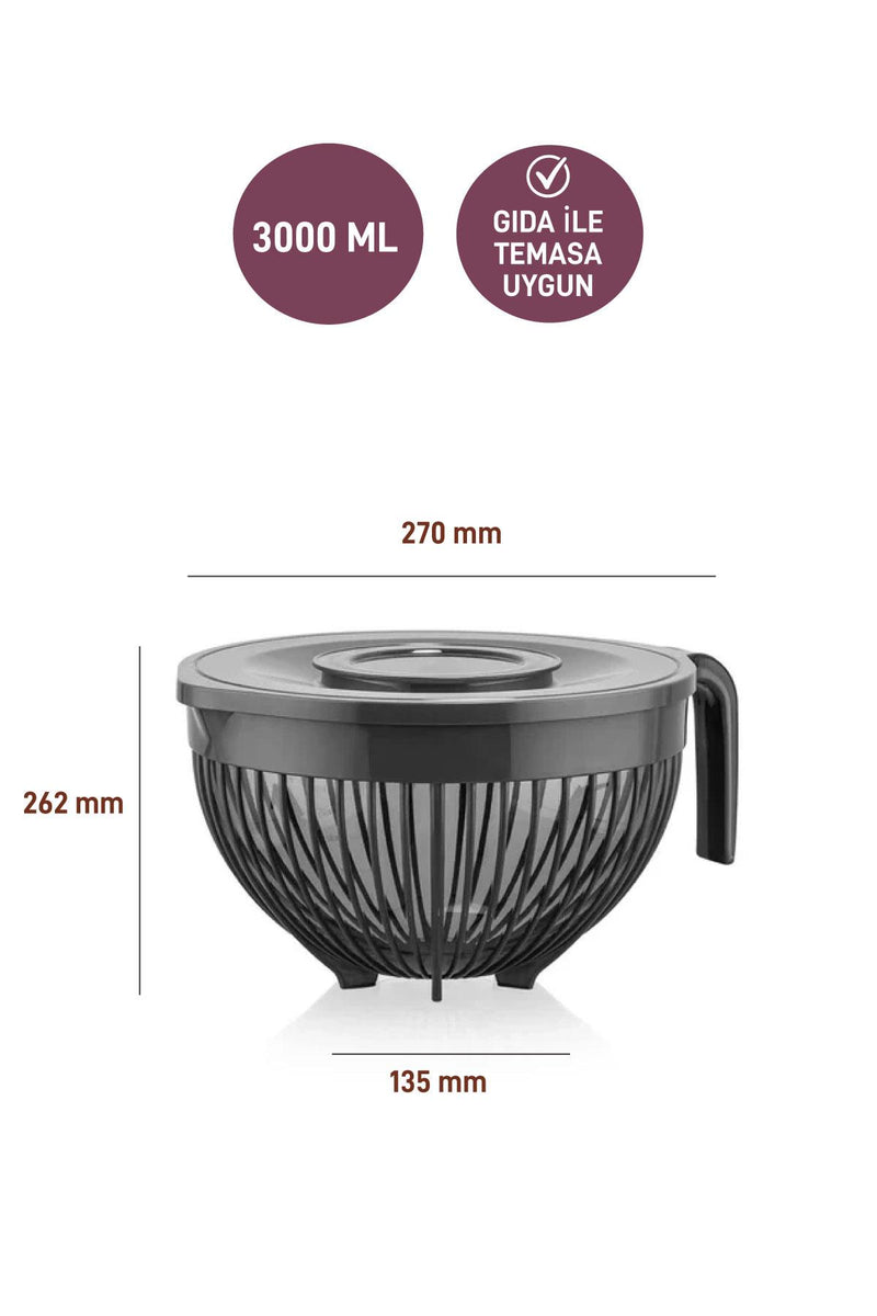 Selka Home Kapaklı Mikser Kabı 3000 ml - Selka Home | Şık tasarımlar akıllı çözümler