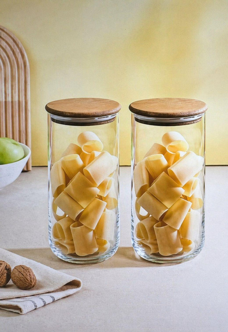Selka Home Liya 1400 ML. 2'li Kavanoz - Selka Home | Şık tasarımlar akıllı çözümler