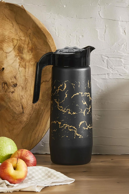 Selka Home Siyah Mermer Desen Cam Sürahi 1500 ML - Selka Home | Şık tasarımlar akıllı çözümler