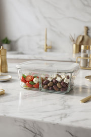 Selka Home Sofia 720 ML. 2 Bölmeli Cam Saklama Kabı - Selka Home | Şık tasarımlar akıllı çözümler