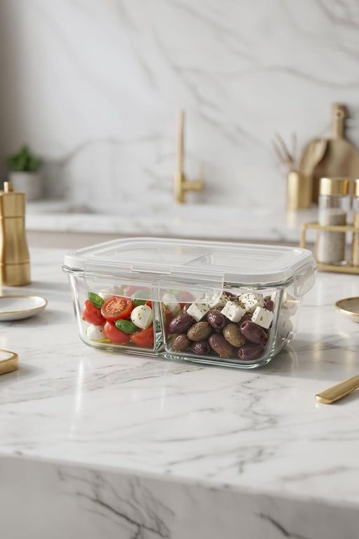 Selka Home Sofia 720 ML. 2 Bölmeli Cam Saklama Kabı - Selka Home | Şık tasarımlar akıllı çözümler