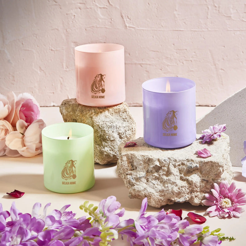 Selka Home Summer Shine Candle Cam Mum 480 gr - Selka Home | Şık tasarımlar akıllı çözümler