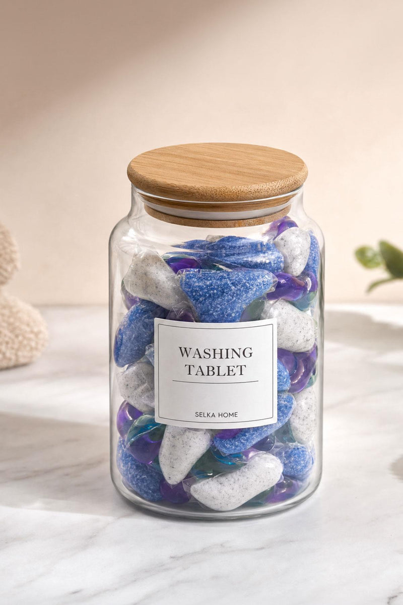 Selka Home Yıkama Tableti Kavanozu 890 ML - Selka Home | Şık tasarımlar akıllı çözümler