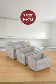 Selka Lavin 3'lü Dolap İçi Düzenleyici ( 2-4-7 Lt. ) - Selka Home | Şık tasarımlar akıllı çözümler