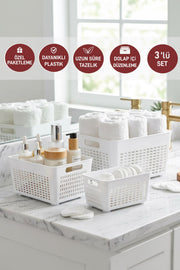 Selka Lavin 3'lü Dolap İçi Düzenleyici ( 2-4-7 Lt. ) - Selka Home | Şık tasarımlar akıllı çözümler